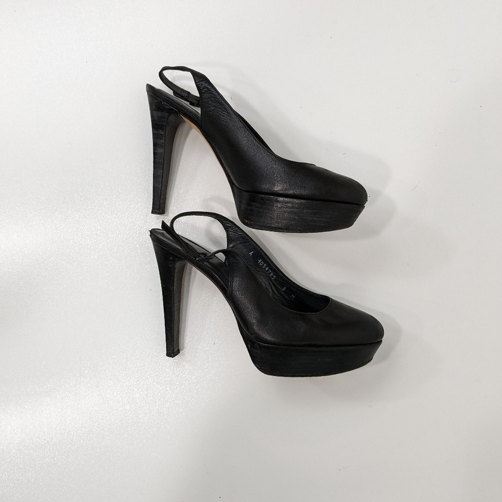 Vintage Stuart Weitzman Platform Heels Black